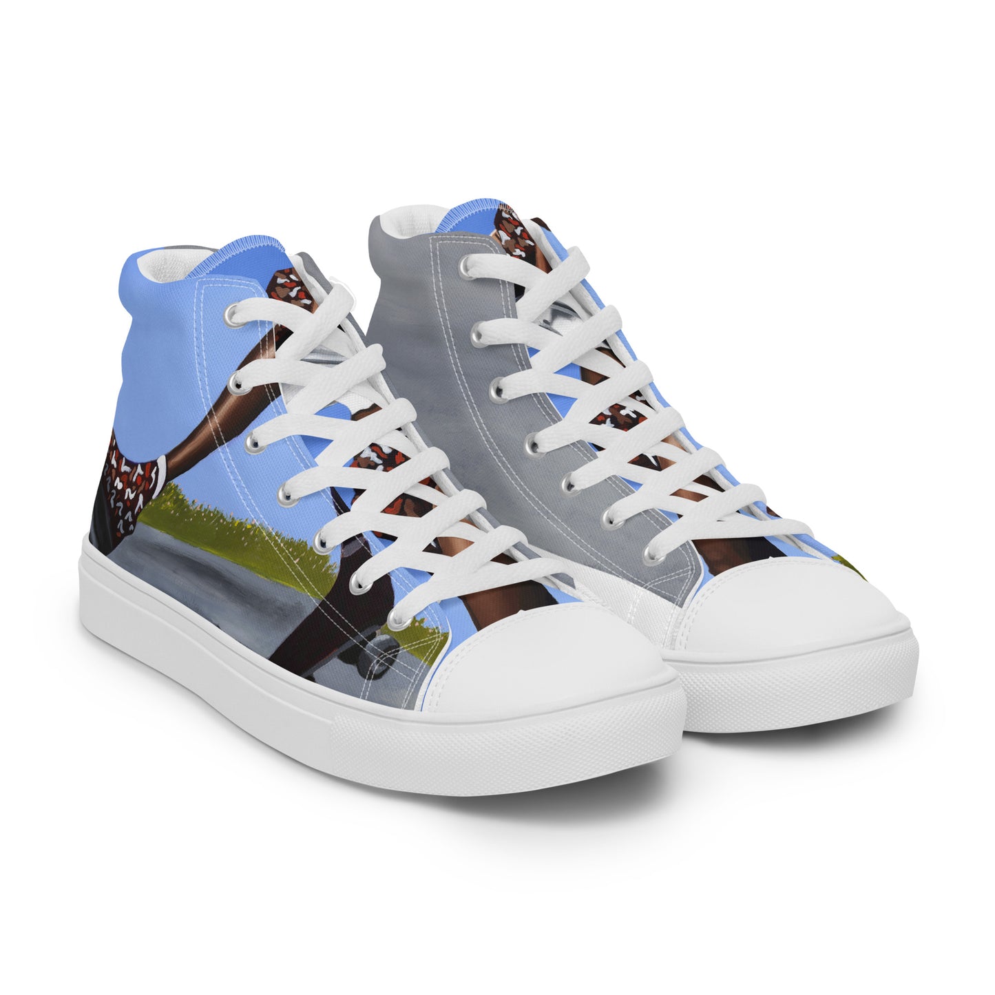 Women’s high top canvas shoes