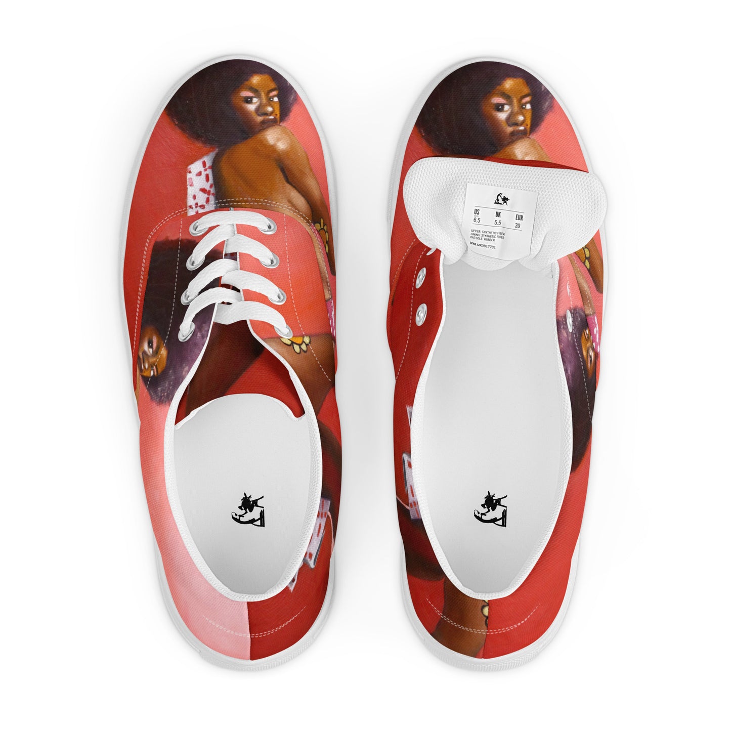 Women’s lace-up canvas shoes