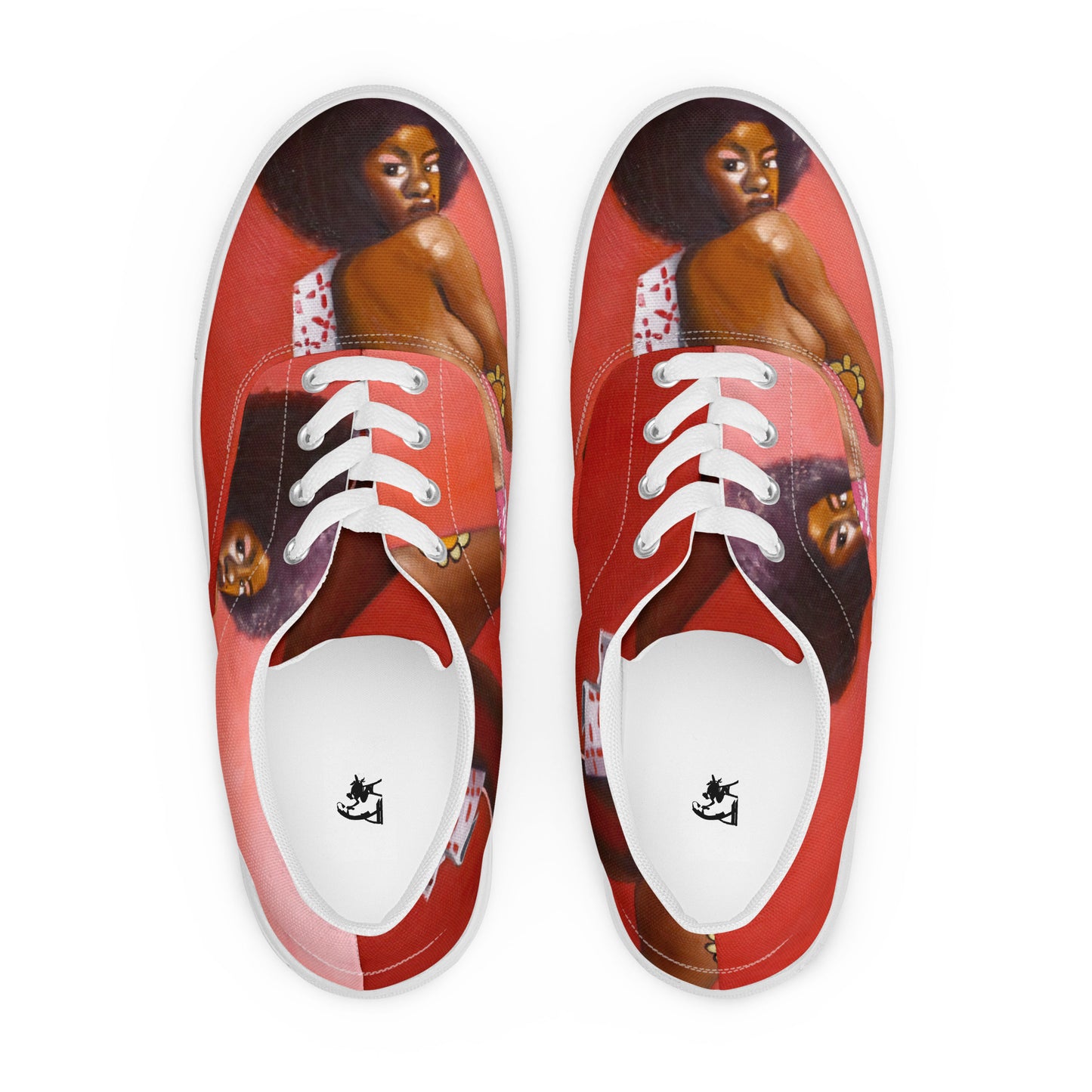 Women’s lace-up canvas shoes