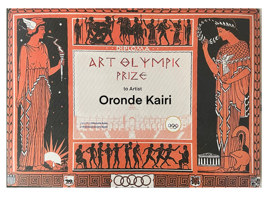 International artist Oronde Kairi is the recipient of the  Olympic  Prize. 