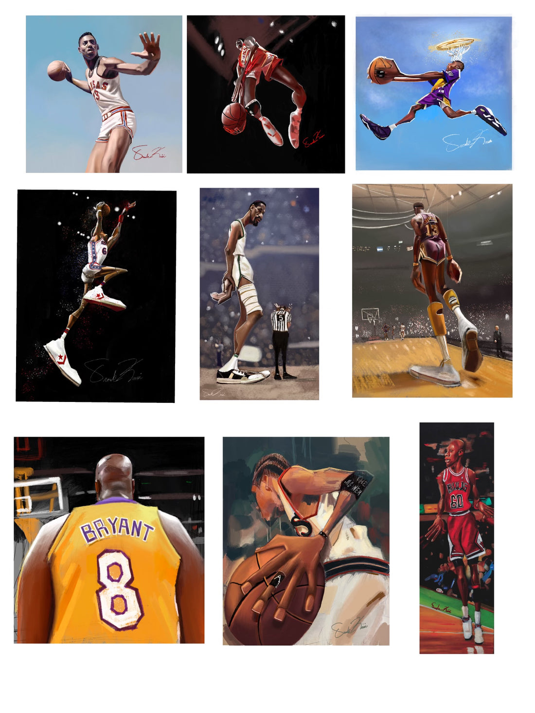 Legendary Stature: A Journey Through Basketball Art