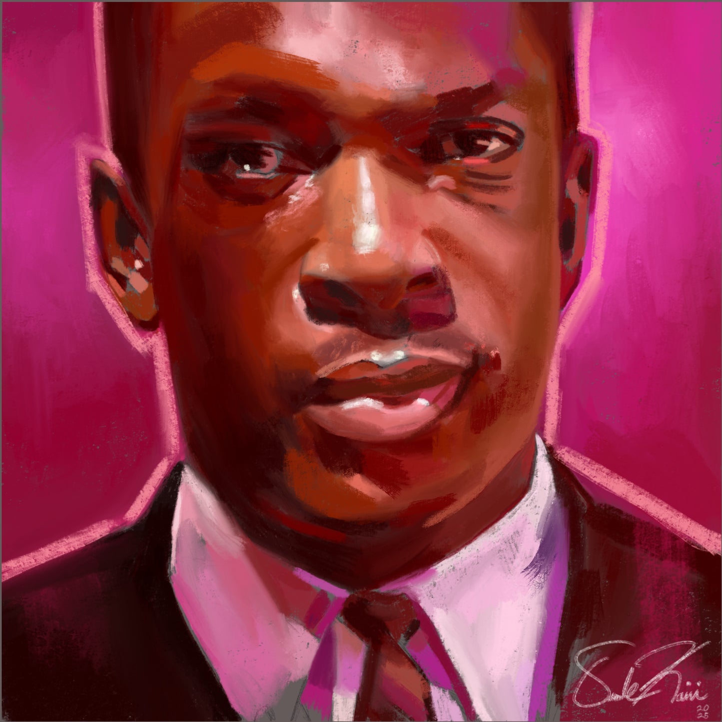Pink Noise Suite (John Coltrane) 20X20 fine art paper