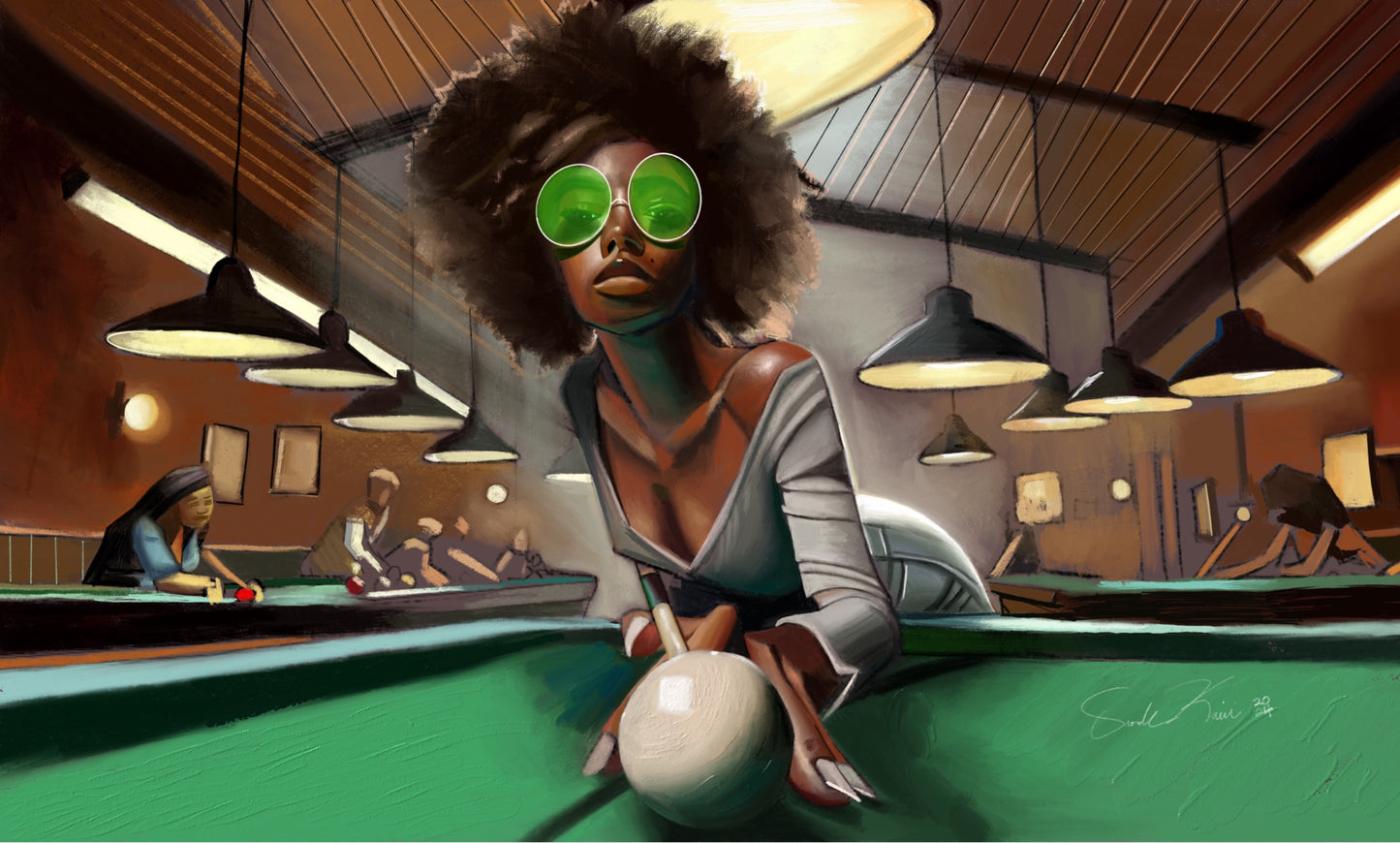 Pool Hall (16x20 Fine Art Paper)
