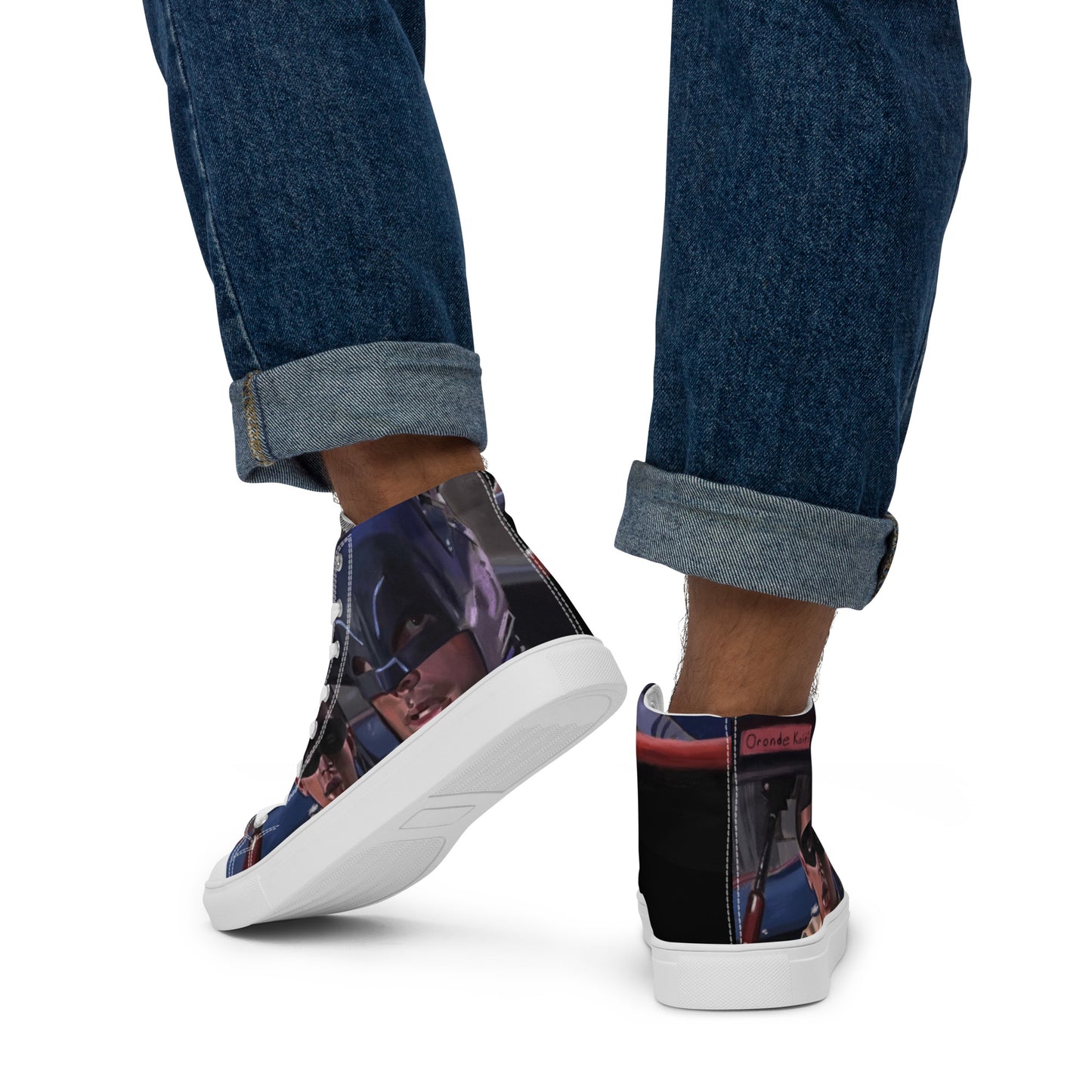 Mr. West Men’s high top canvas shoes